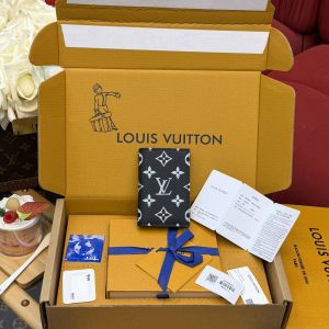 320¥ Premium Full-Steel Wallet, Authentic Design, Top-Grain Cowhide, 163 Dynamic, Boutique-Matching Packaging, Complete Set as Pictured: Packaging, Certificate of Authenticity, Copper Electronic Tag, Gift Bag! M26072 Black